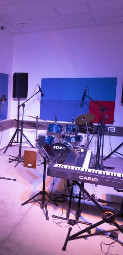 Strumenti musicali della sala di registrazione